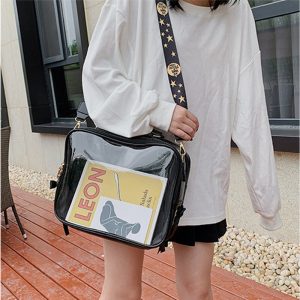 Black Ita Messenger Bag - Backpack