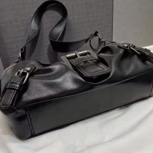 Black Retro Baguette Bag Y2K Streetwear Purse Gift For Her Everyday Bag