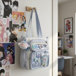 Blue Ita Bag – Kawaii Anime Display Bag, Harajuku Tote