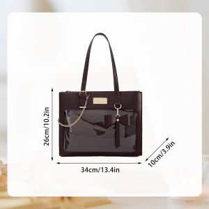 Bow Ita Bag with Clear Window for Pins, Large Capacity Ita Shoulder Tote Bag, Anime Pin Display, Transparent Window Ita Bag, Cute Handbag