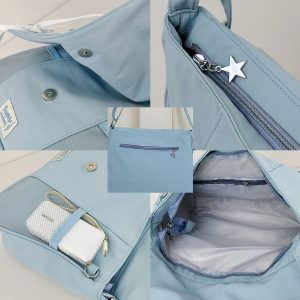 Bow-Knot Ita Bag, Personalized Pin Display Messenger Bag, Korean Japanese Preppy, Clear Window Bag, Ita Crossbody Bag, Anime Bag for Fans