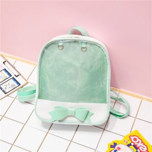 Bowknot Candy Color Pins Display Backpack Bag