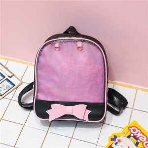 Bowknot Candy Color Pins Display Backpack Bag