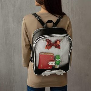 Bowknot Candy Color Pins Display Backpack Bag