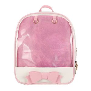 Bowknot Candy Color Pins Display Backpack Bag