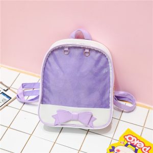 Bowknot Candy Color Pins Display Backpack Bag