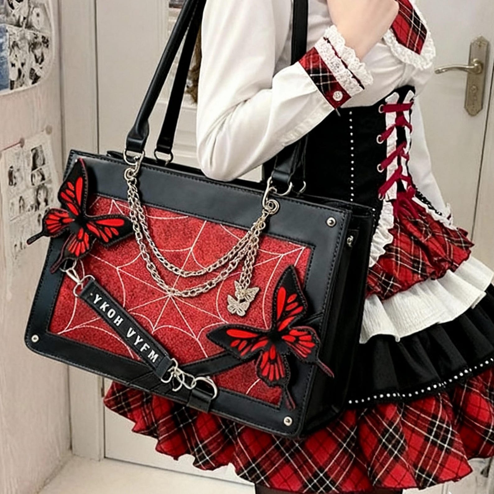 Butterfly ita bag, anime ita bag, kawaii display bag, enamel pin ita bag, Butterfly ita bag, fantasy cosplay bag, kawaii ita crossbody