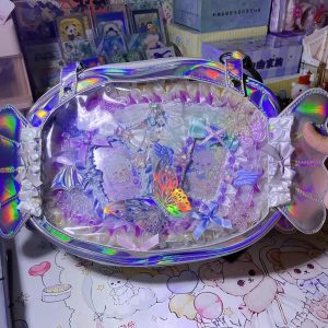 Candy Ita Crossbody Bag – Clear Display Purse for Plush, Pins and Anime Merch | Gift for Otaku, Collectors and Cosplay Fans