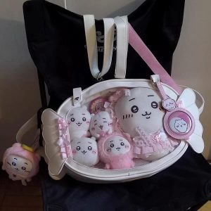 Candy Ita Crossbody Bag – Clear Display Purse for Plush, Pins and Anime Merch | Gift for Otaku, Collectors and Cosplay Fans