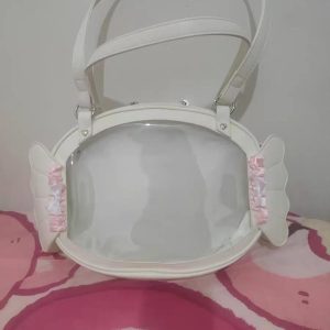 Candy Ita Crossbody Bag – Clear Display Purse for Plush, Pins and Anime Merch | Gift for Otaku, Collectors and Cosplay Fans
