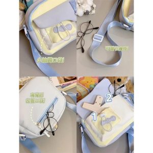 Casual Nylon Crossbody Bag for Women | Mini Aesthetic Shoulder Bag | Daily Outgoing Bolso Mujer | Small Travel Purse