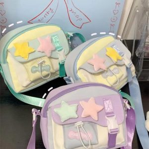 Casual Nylon Crossbody Bag for Women | Mini Aesthetic Shoulder Bag | Daily Outgoing Bolso Mujer | Small Travel Purse