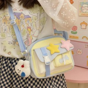 Casual Nylon Crossbody Bag for Women | Mini Aesthetic Shoulder Bag | Daily Outgoing Bolso Mujer | Small Travel Purse