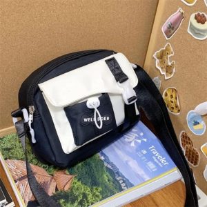 Casual Nylon Crossbody Bag for Women | Mini Aesthetic Shoulder Bag | Daily Outgoing Bolso Mujer | Small Travel Purse