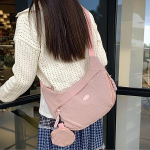 Casual Nylon Shoulder Bag, Crossbody Bag with Coin Purse, Trendy Crossbody for Women, Perfect for Work, Travel & Everyday Use, Student Bag