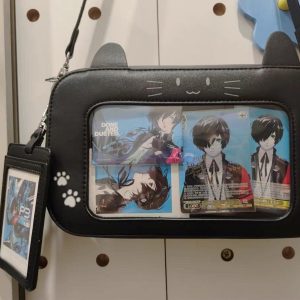 Cat Game Console Ita Bag – Kawaii Display Crossbody Bag for Anime Collectors & Gamers, Cute Shoulder Purse Gift for Fans