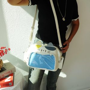 Cat Ita Bag Backpack & Crossbody, Ita Backpack, Ita Bag Crossbody, Pin Display Bag, Cute Ita Bag, kawaii bag.