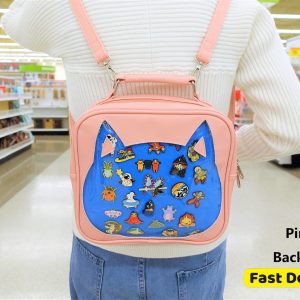 Cat Ita Bag Backpack: Versatile 3-Way Pin Display Bag