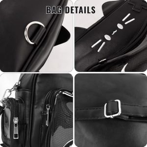 Catface ita bag & backpack, plush ita backpack, crossbody ita bag, kawaii ITA bag, enamel pin ita bag, anime convention ita bag
