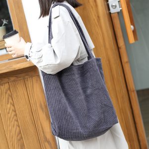 Stylish Large Tote Bag: Casual and Artistic Canvas Shopping Companion