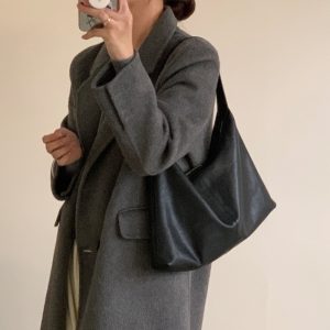 Genuine Soft Leather Tote Shoulder Bag for Stylish Everyday Use