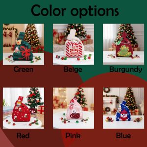 Christmas Gift Bag, Holiday Gift Bags With Name, Party Bags, Japanese Knot Handbag, Christmas Eve Gift Bags, Knitted Storage Bags, Bag