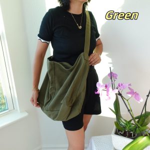 Christmas Tree Embroidered Canvas Bag, Personalized Messenger Bag, Crossbody Bag, Custom Logo Sign Purse, Custom Tote Bag, Christmas Gift.