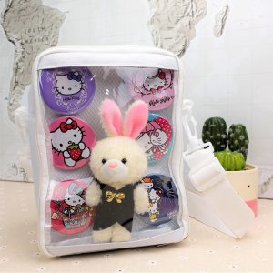 Classic Size ita Bag Crossbody, 8 Colors,Small Anime Ita Bag, Mini ita Shoulder Bag, Small Window Bag, Pin Display Bag.