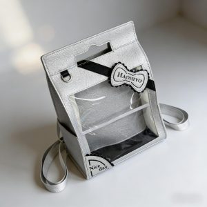 Convenience Crossbody Ita Bag – PU Leather Clear Display Shoulder Bag for Pins, Keychains & Anime Merch | Gift for Collectors