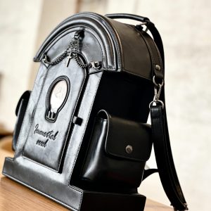 Creative Gothic Tombstone Ita Bag, Coffin Doll Display Backpack, Dark Lolita Crossbody Bag, Anime Shrine Bag, Lolita Accessory, Alternative