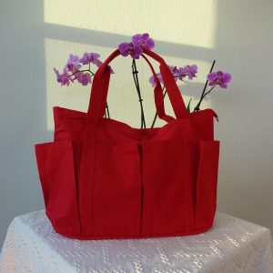 Custom Cat Portrait From Photo Tote Bag, Personalized Embroidered One Line Pet Dog Portrait Duffle Bags, Shoulder Purse, Pet Art Gift Bags.