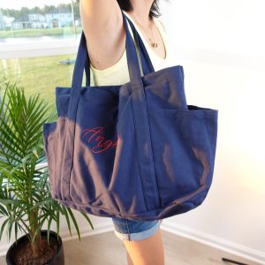 Custom Embroidered Canvas Tote Bag: Personalized Shopping Handbag