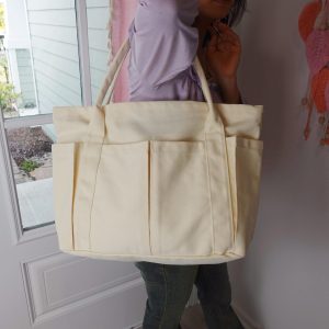 Custom Embroidered Full Body Pet Tote Bag – Personalized Dog Outline Purse, Pet Memorial or Everyday Carry Gift, Large Canvas Tote Bag.