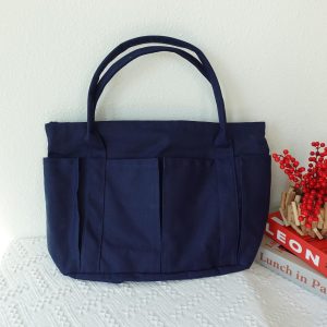 Custom Embroidered Pet Portrait Tote Bag: Personalized Canvas Dog Purse