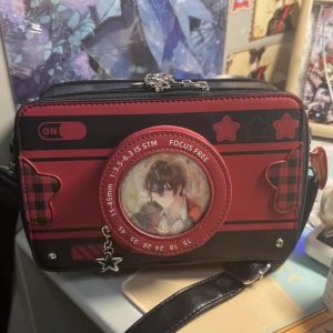 Cute Camera Ita Bag, Anime Crossbody Bag, Clear Window Display Purse, Harajuku Star Charm Bag, Jujutsu Kaisen