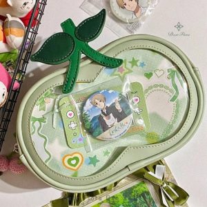 Cute Cherry Ita Bag – Y2K Lolita Transparent Pocket Mini Crossbody Shoulder Handbag for Women Girls