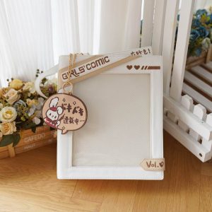 Cute Comic-Style Book Ita Bag with Crossbody and Backpack Design