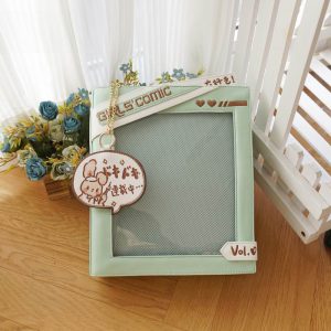 Cute Comic-Style Book Ita Bag with Crossbody and Backpack Design