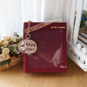 Cute Comic-Style Book Ita Bag with Crossbody and Backpack Design