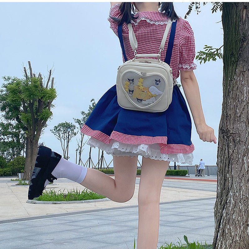 Cute Heart Small Ita Backpack