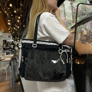 Cute Ita Bag with Insert Board, Personalized Clear Window Bag, Pin Display Bag, Crossbody Tote for Anime Pins, Cosplay Collectibles Gift