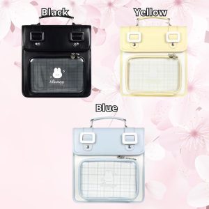 Cute ITA cross body bag & backpack, kawaii Ita bag,backpack, enamel pin ita bag, PU leather ita bag, cosplay bag, anime convention ita bag