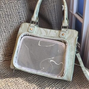 Cute Ita Handbag, Ita Tote Bag, Daily Ita Commuter Bag, Pin Display Bag, Kawaii Window Bag, Pin Purse, Anime Fan Gift, Birthday Gift