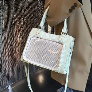 Cute Ita Handbag, Ita Tote Bag, Daily Ita Commuter Bag, Pin Display Bag, Kawaii Window Bag, Pin Purse, Anime Fan Gift, Birthday Gift