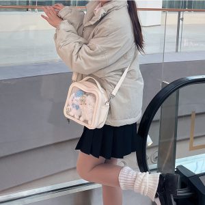 Cute Mini Small Square Pin Ita Bag