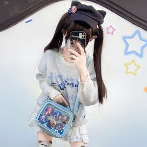 Cute Mini Small Square Pin Ita Bag