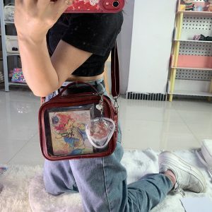 Cute Mini Small Square Pin Ita Bag