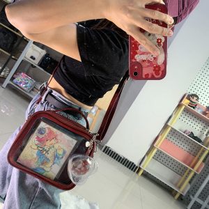 Cute Mini Small Square Pin Ita Bag