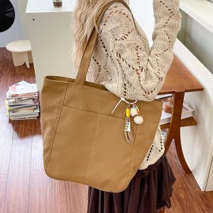 Canvas Casual Large Tote Bag for Women - Stylish and Spacious Design