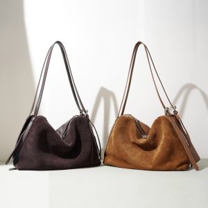 Vintage Top Handle Bag: Large-capacity One-shoulder Boston Tote with Style